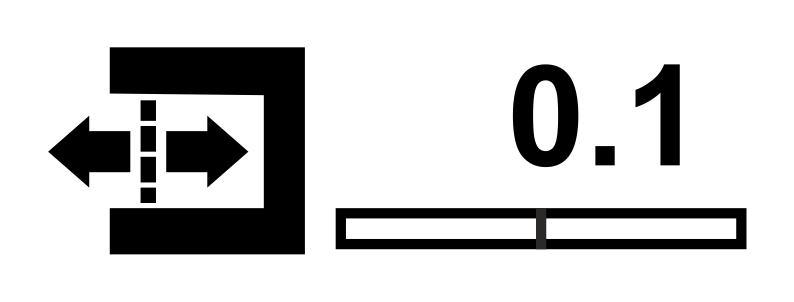 Set Point Symbal Adjusting the Guiding Setpoint with the Arrow Keys